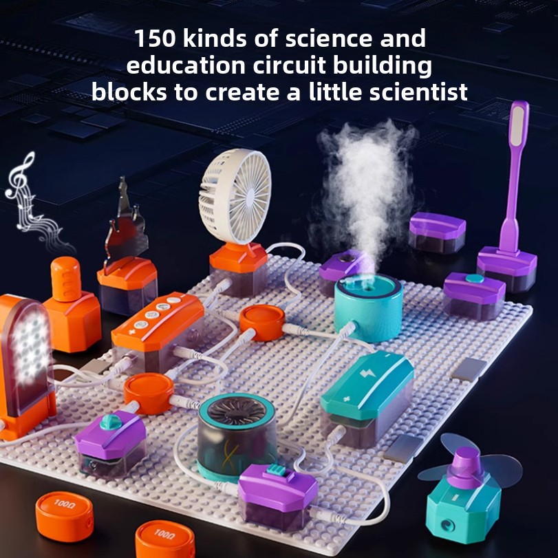 Science Nature - Devre Deneyi Yapı Taşları Oyuncak Montaj