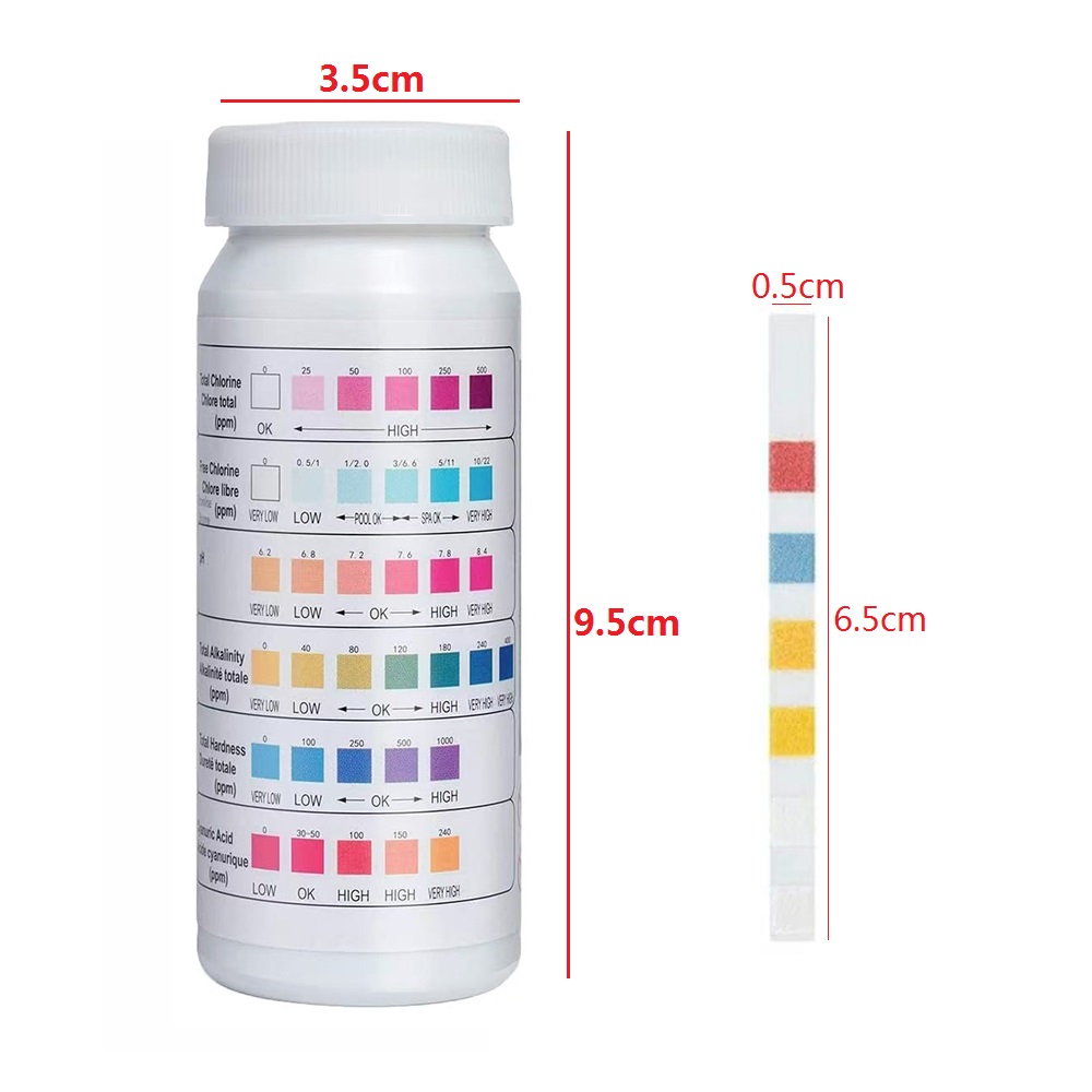 Ph Strip Test - 50 adet/şişe çok amaçlı 6 in