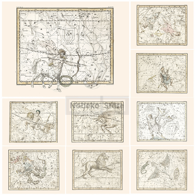 Star Map Poster - Burç Haritası Astroloji Haritası Posteri Astroloji