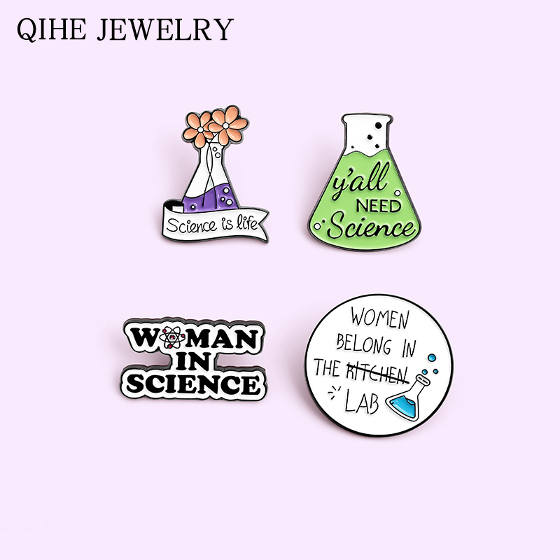 Science Buddies - Kimya Eczacı Emaye Pin Bilim Metal
