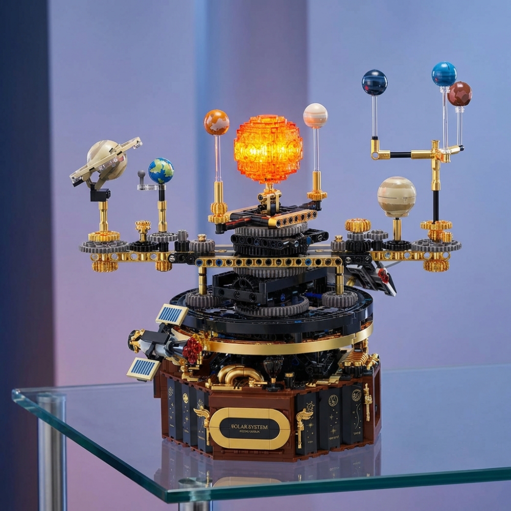 Solar System Orrery - 1098 adet Teknik Güneş Sistemi Orrery