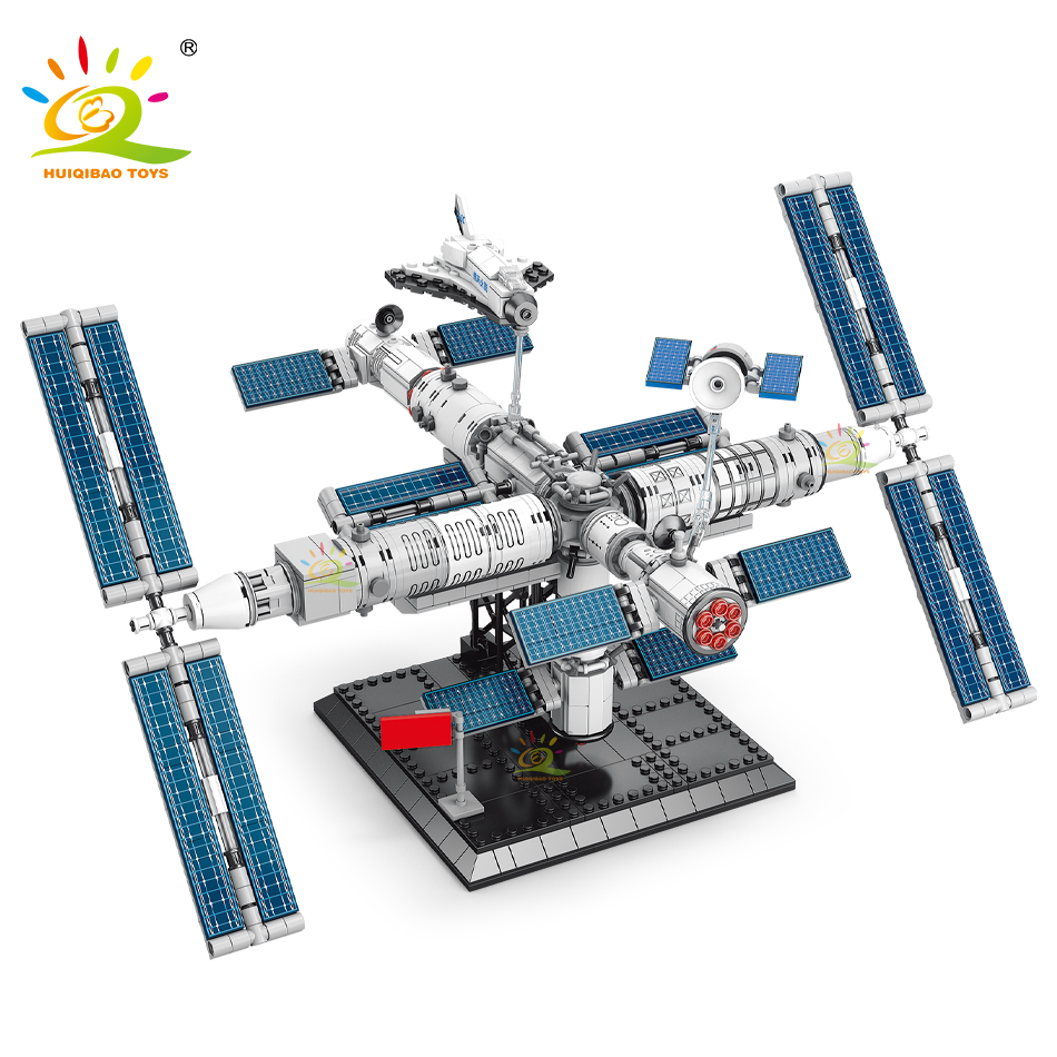 Solar System Orrery - HUIQIBAO uzay istasyonu yapı taşları ile