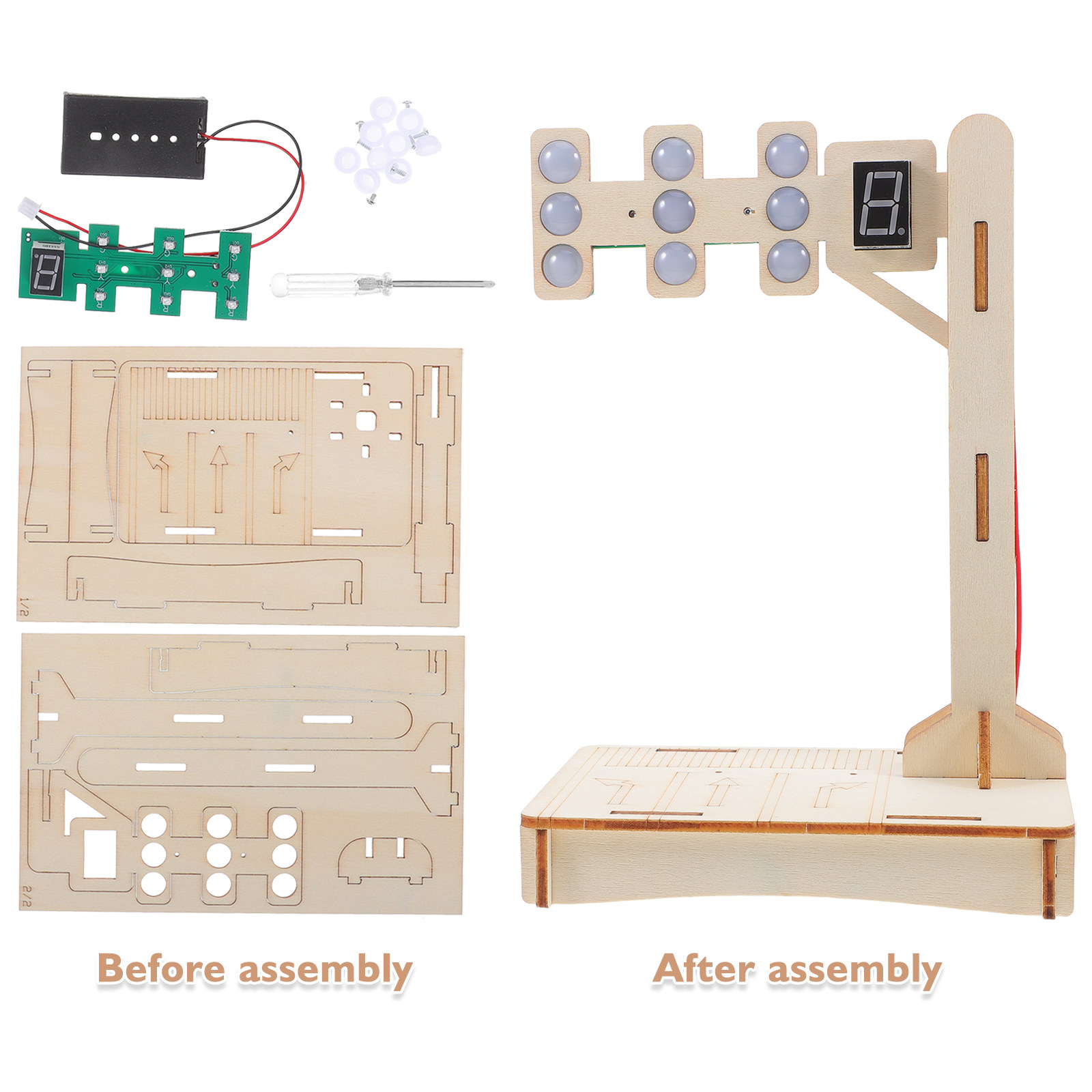 1 takım trafik sinyali eğitim  - Science Project Diy incelemesi ve fiyatı