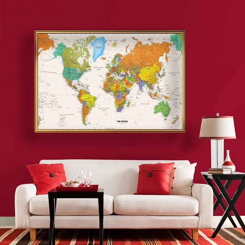 150x100 cm Dünya Haritası Post - Star Map Poster incelemesi ve fiyatı