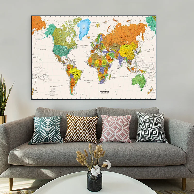 150x100 cm Dünya Haritası Post - Star Map Poster incelemesi ve fiyatı