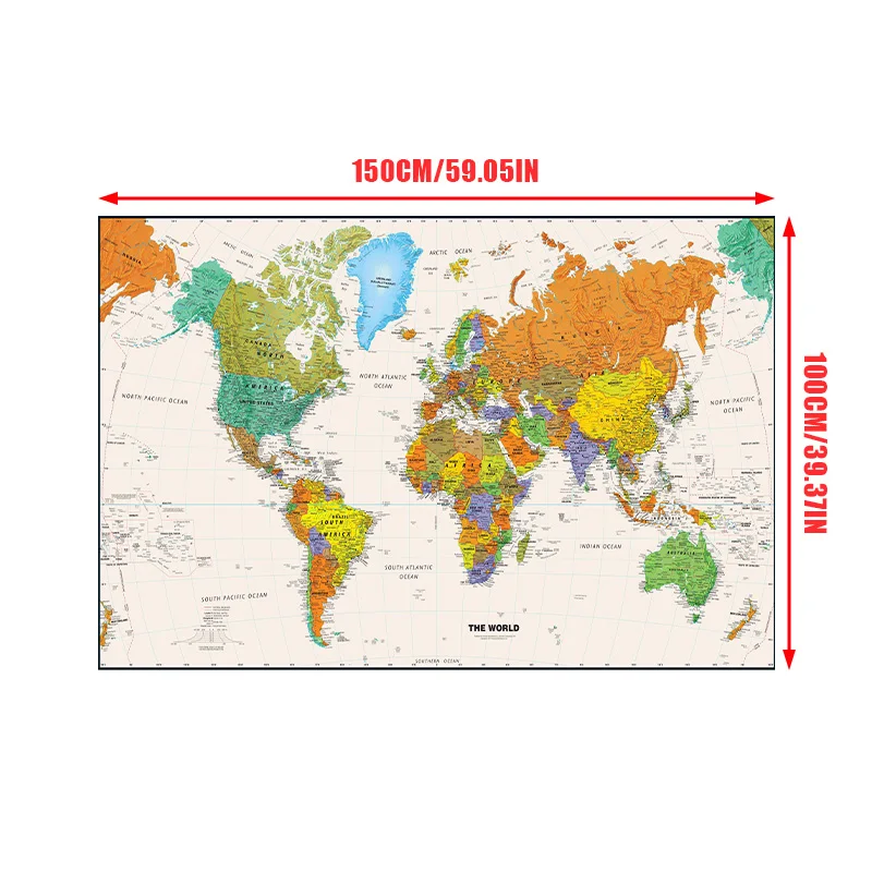 150x100 cm Dünya Haritası Post - Star Map Poster incelemesi ve fiyatı