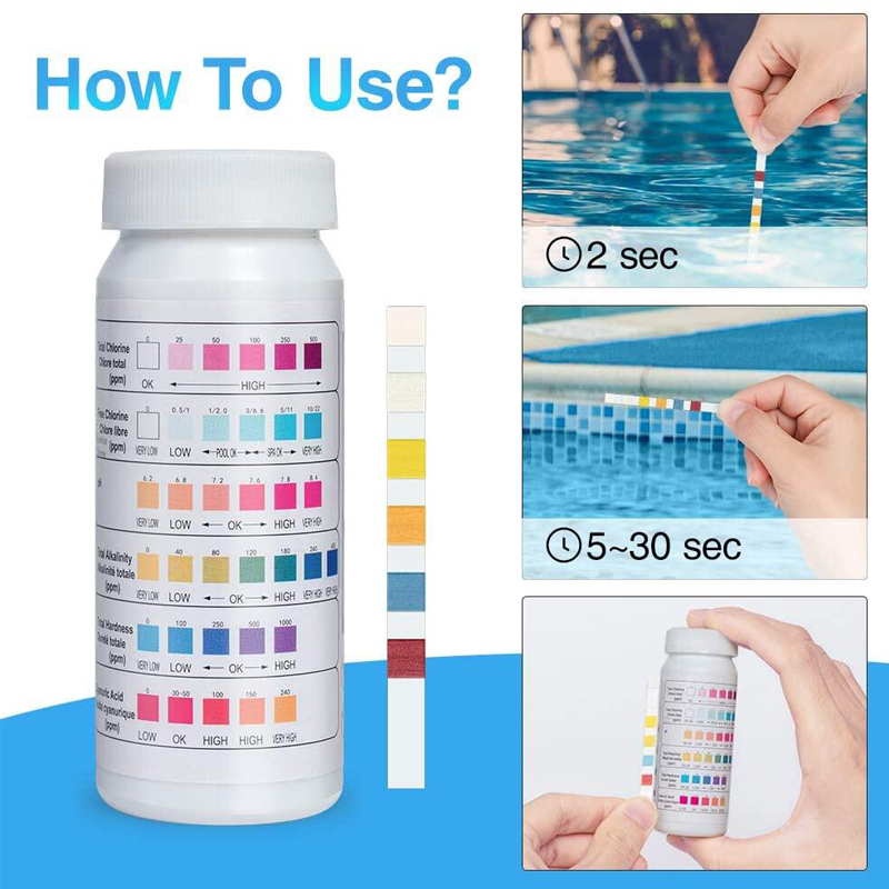 6'sı 1 Arada Klor PH Test Şeri - Ph Strip Test incelemesi ve fiyatı