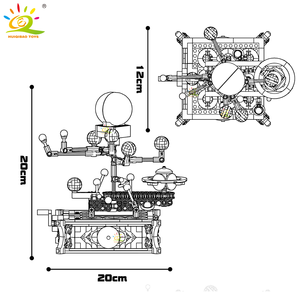 HUIQIBAO MOC Uzay Güneş sistem - Solar System Orrery incelemesi ve fiyatı