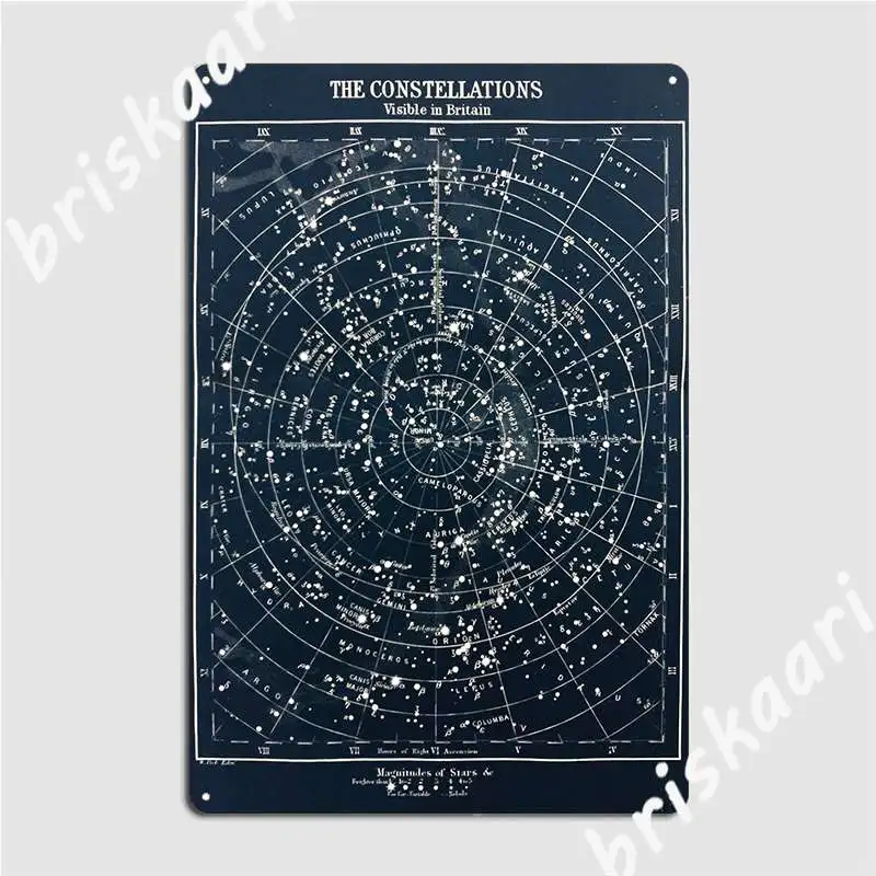 Vintage Yıldız Takımyıldızları - Star Map Poster incelemesi ve fiyatı
