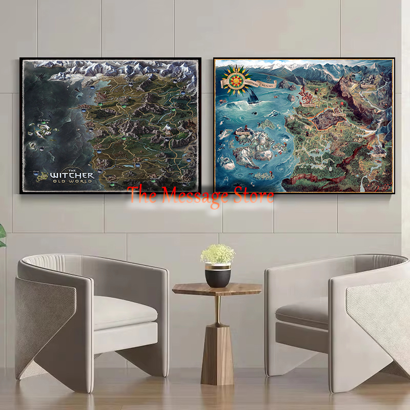 Witcher Dünya Haritası Kıta Ko - Star Map Poster incelemesi ve fiyatı