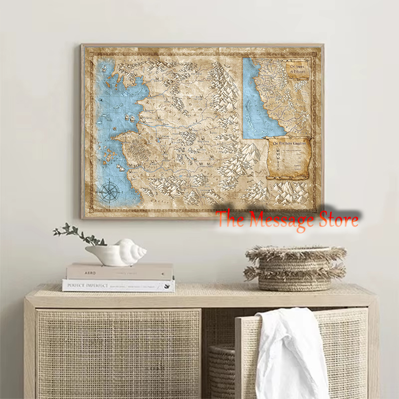 Witcher Dünya Haritası Kıta Ko - Star Map Poster incelemesi ve fiyatı