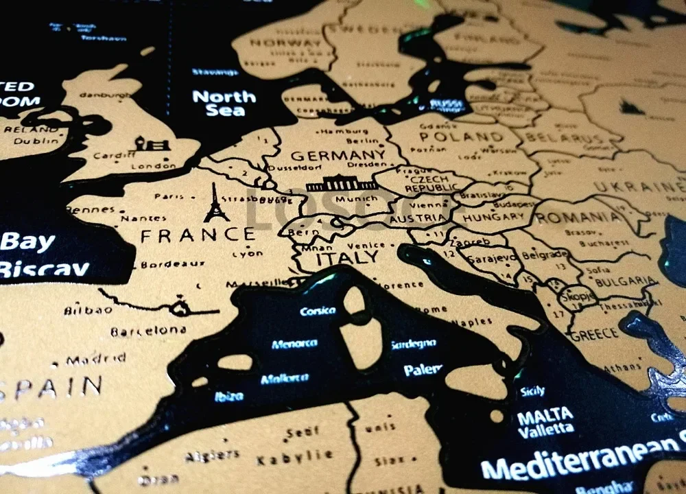 Yeni Deluxe Seyahat Kazı Kazan - Star Map Poster incelemesi ve fiyatı