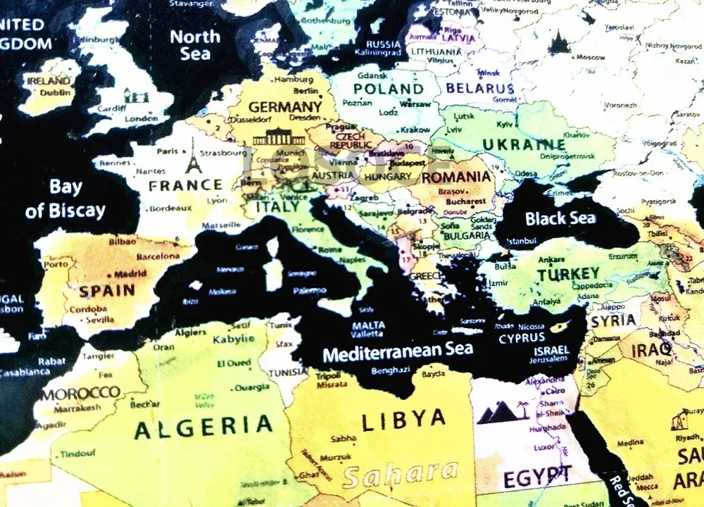 Yeni Deluxe Seyahat Kazı Kazan - Star Map Poster incelemesi ve fiyatı