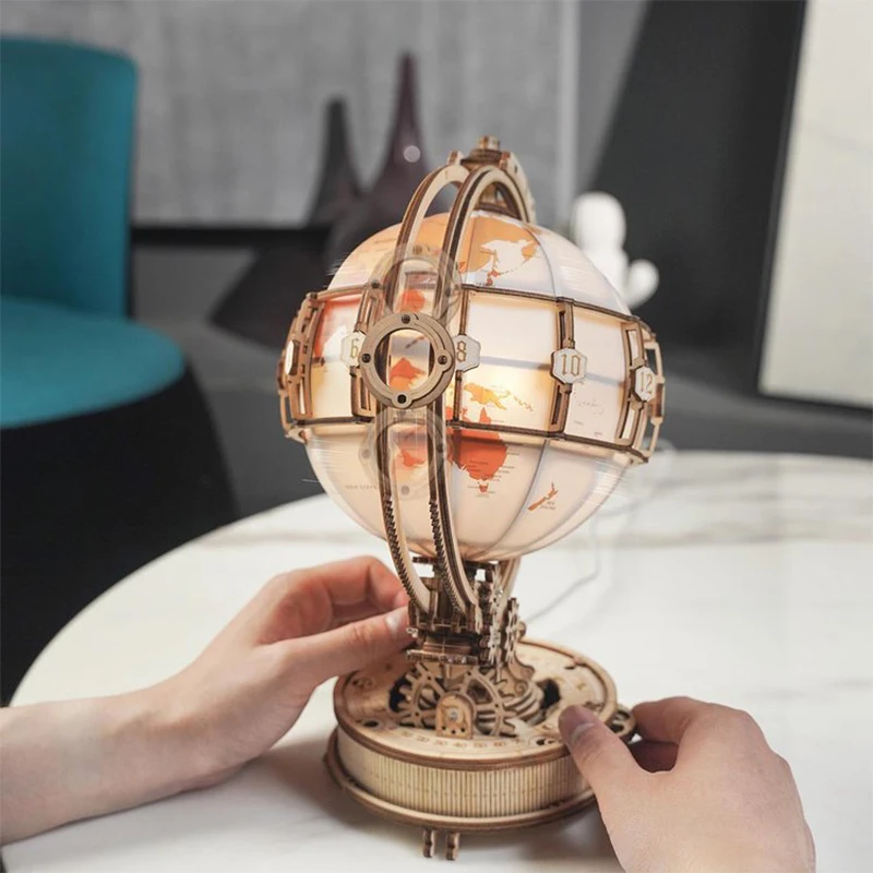 Ahşap Küre Lamba 3D Yapboz Oyu - Solar System Orrery incelemesi ve fiyatı