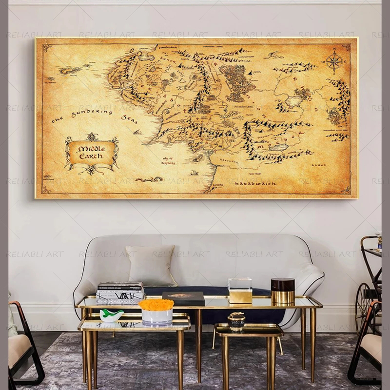 Retro-rab-of-yüzükler harita P - Star Map Poster incelemesi ve fiyatı
