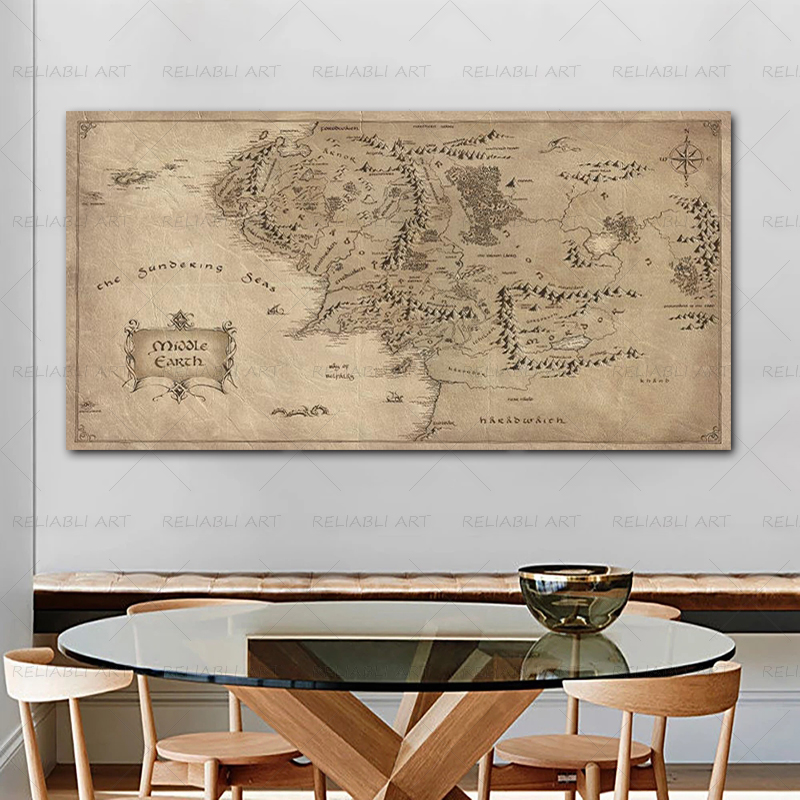 Retro-rab-of-yüzükler harita P - Star Map Poster incelemesi ve fiyatı