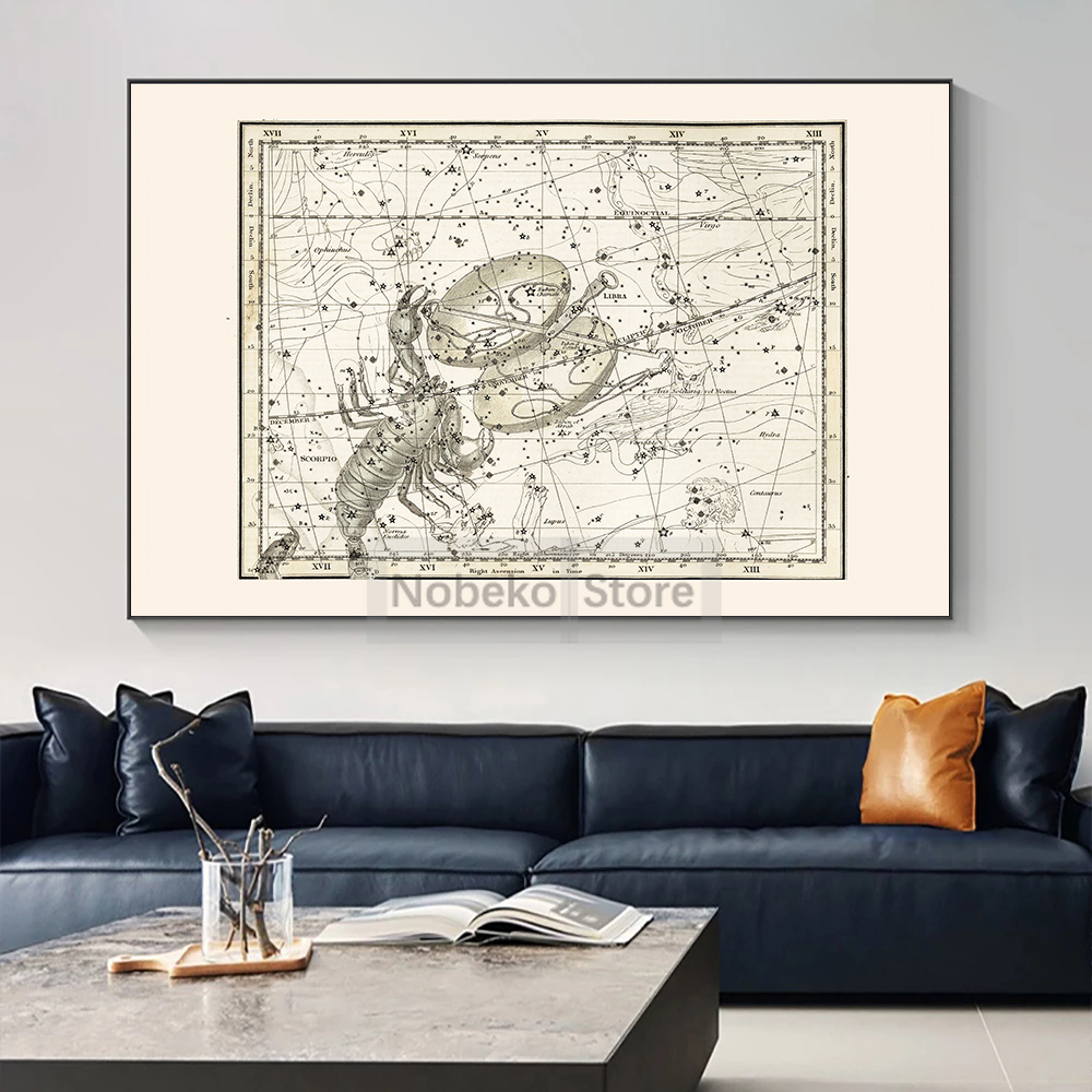 Burç Haritası Astroloji Harita - Star Map Poster incelemesi ve fiyatı