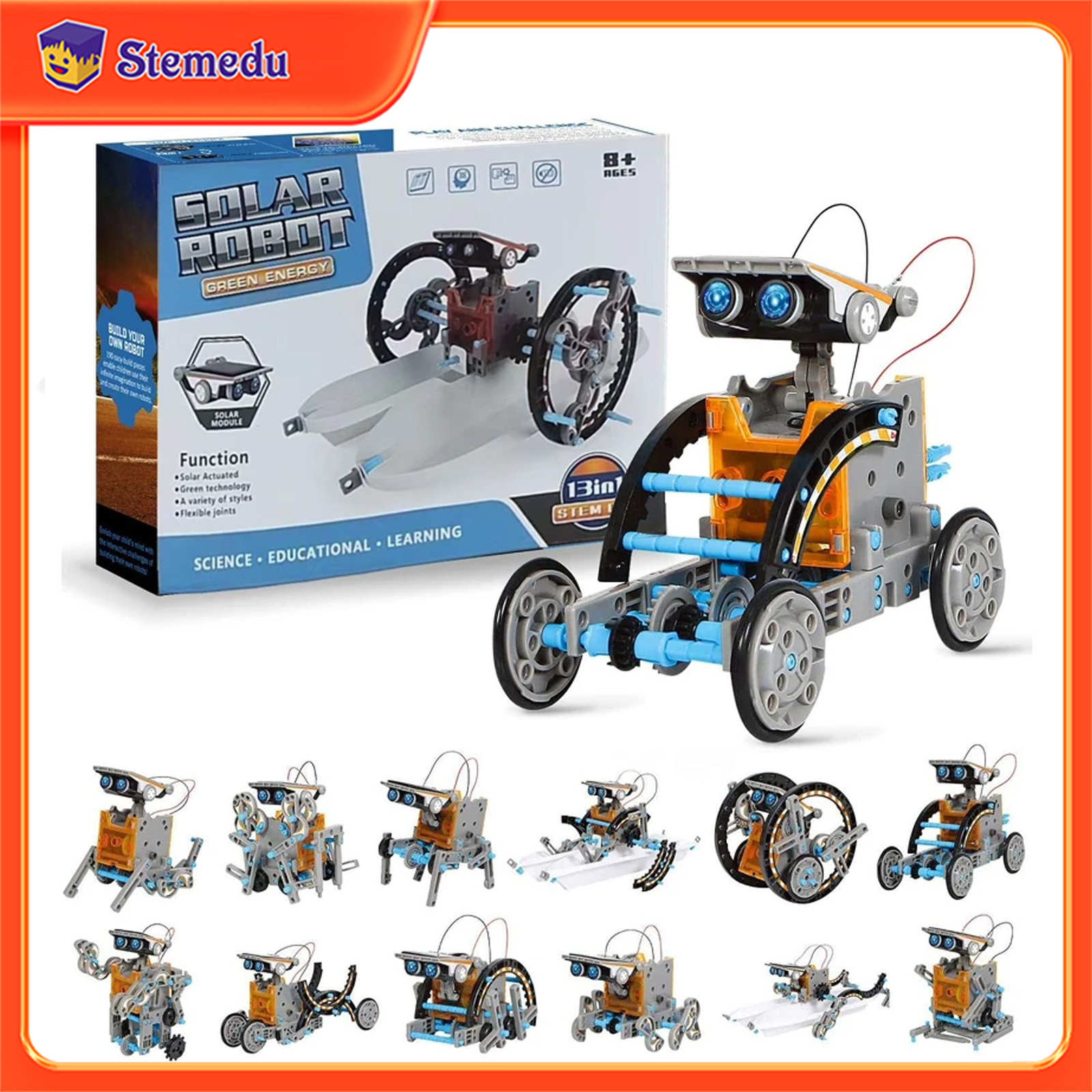 13 in 1 Güneş Enerjili Robot B - Science Project Diy incelemesi ve fiyatı