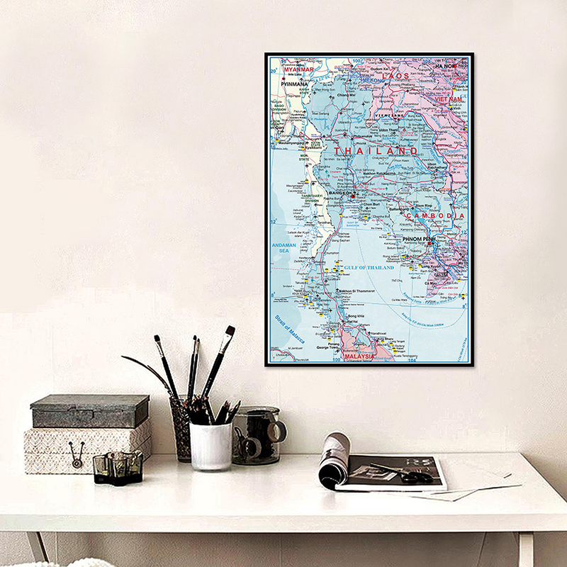 42*59 cm Tayland İdari Harita  - Star Map Poster incelemesi ve fiyatı
