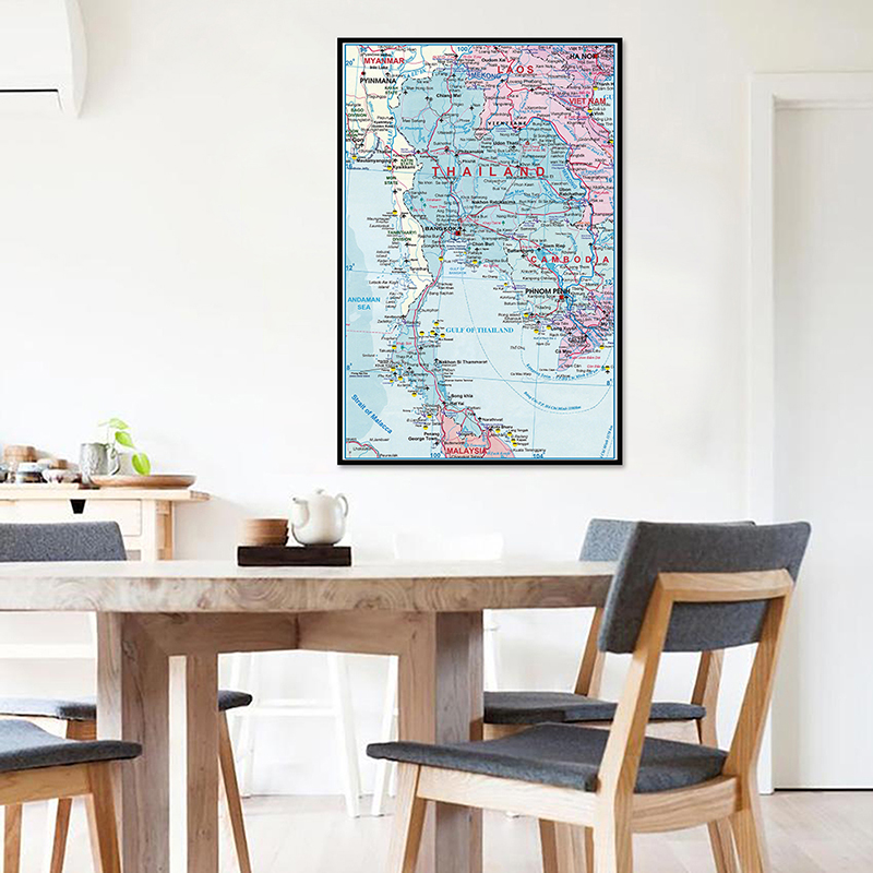 42*59 cm Tayland İdari Harita  - Star Map Poster incelemesi ve fiyatı