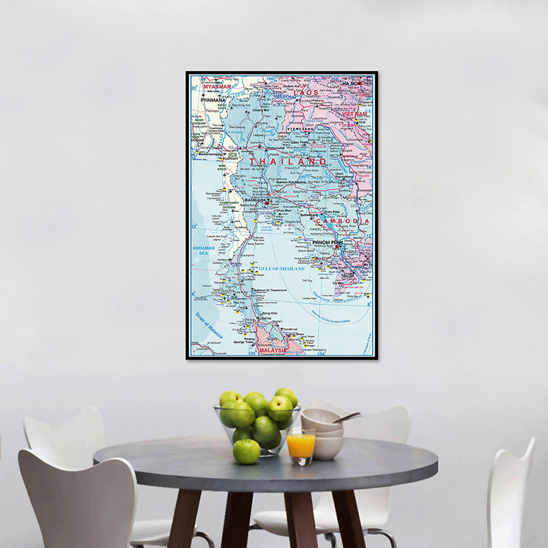 42*59 cm Tayland İdari Harita  - Star Map Poster incelemesi ve fiyatı